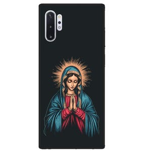 Samsung Galaxy Note 10 plus Hülle, Jungfrau Maria flexible Handyhülle, katholische Handyhülle
