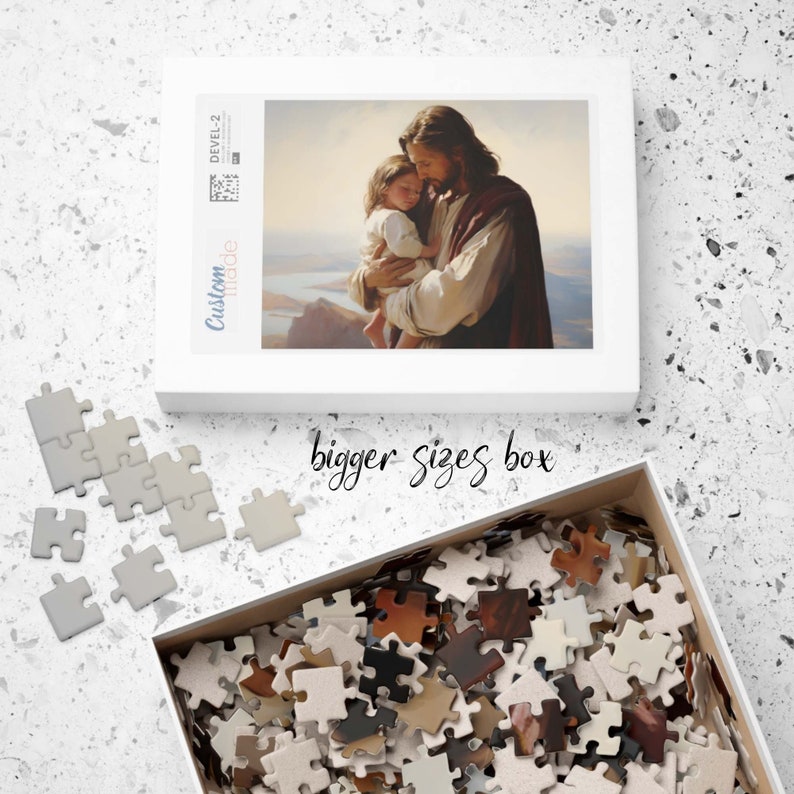 Christian Puzzle, Jesus Holding a Child, Gift for Christian Parents ...