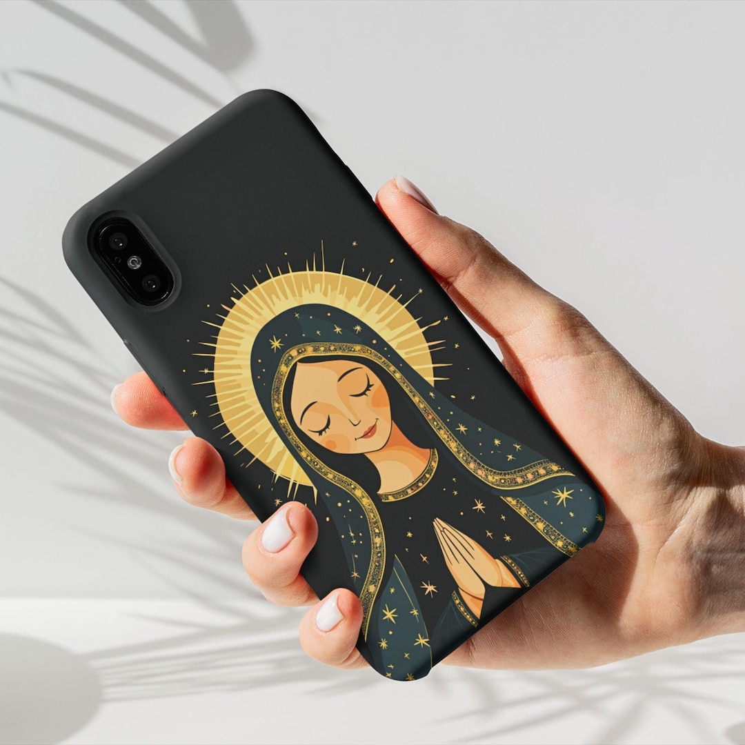 Virgin Mary Phone Case, Kawaiistyle Catholic Tough Cover for Iphone