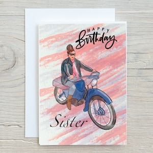 Sister Birthday card for the special sister in your life.  Personalised, Sister greeting card, Sister birthay card. Happy Birthdday