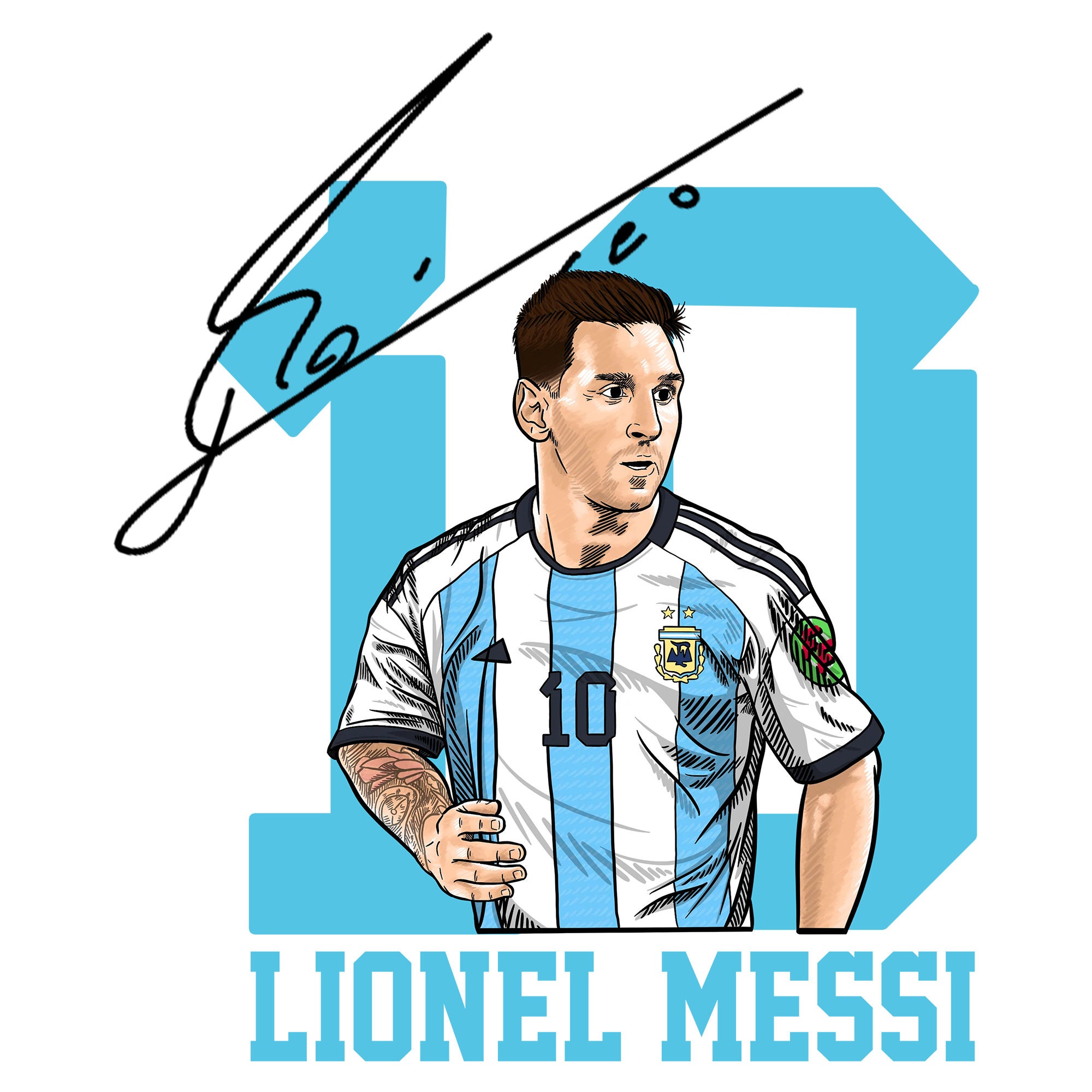 Lionel Messi Signature Jersey Png SVG Messi Png Worldcup Etsy México