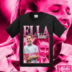 T-shirt grafica personalizzata Ella Toone anni '90 / (Calcio femminile)