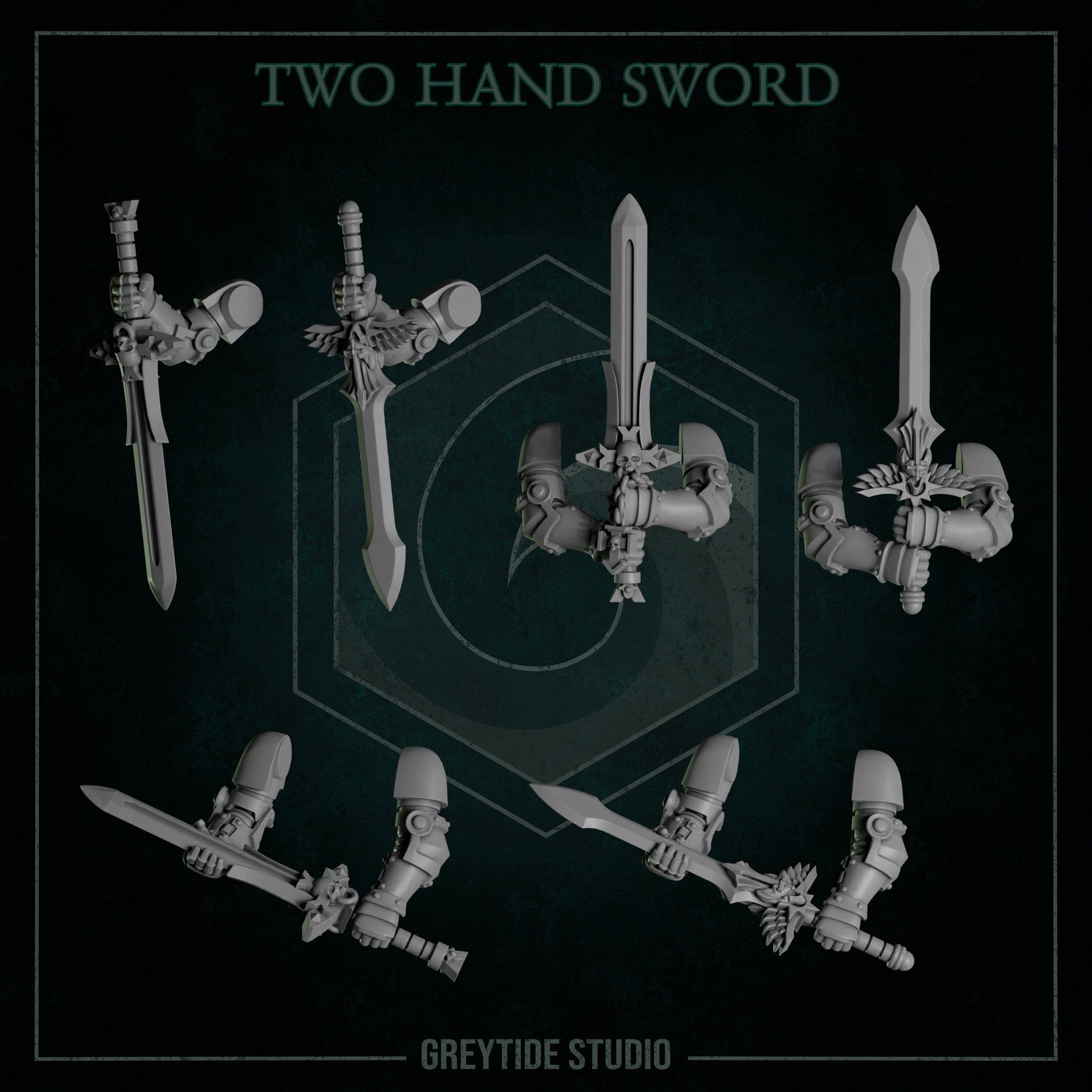 Pimp up your Mini, 2 Hand Swords / Eternal Pilgrim / Model Building / Miniature /games / Collect/ tabletop / wargaming / war games / Upgrade