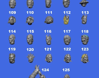 Pimp up your Mini, Head 5 / Eternal Pilgrim / Modellbau / Miniature / games / models / tabletop / wargaming / war games / Upgrade