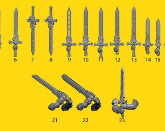 Pimp up your Mini New Swords by Marta Upgrade / modeling / Miniature /games / Collect/ tabletop / wargaming / war games / Bits