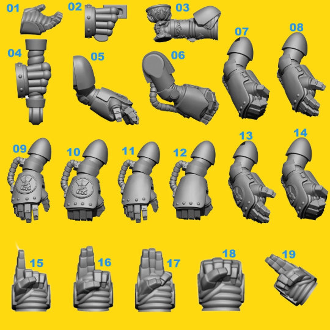 Pimp up Your Mini, Fists 1 / Eternal Pilgrim / Modellbau / Miniature / Games / Models / Tabletop