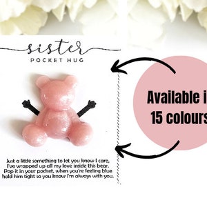 Soeur cadeau poche câlin Soeur carte de vœux Soeur carte d’anniversaire cadeau présent Remplisseur de bas Cadeau de Noël personnalisé pour sœur