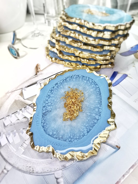 Blue coaster set deals