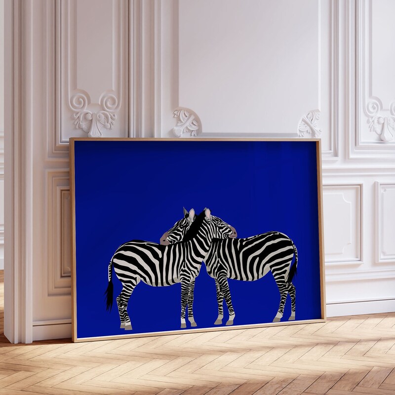 Zebra Art Etsy