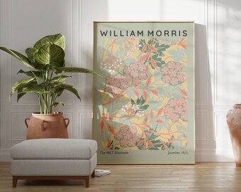 William Morris Printable Wall Art, William Morris Pastel Print, William Morris Print, Danish Pastel Wall Art, Floral Wall Art, Art Nouveau