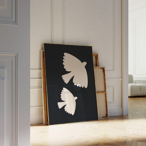 Abstract Bird Art Etsy