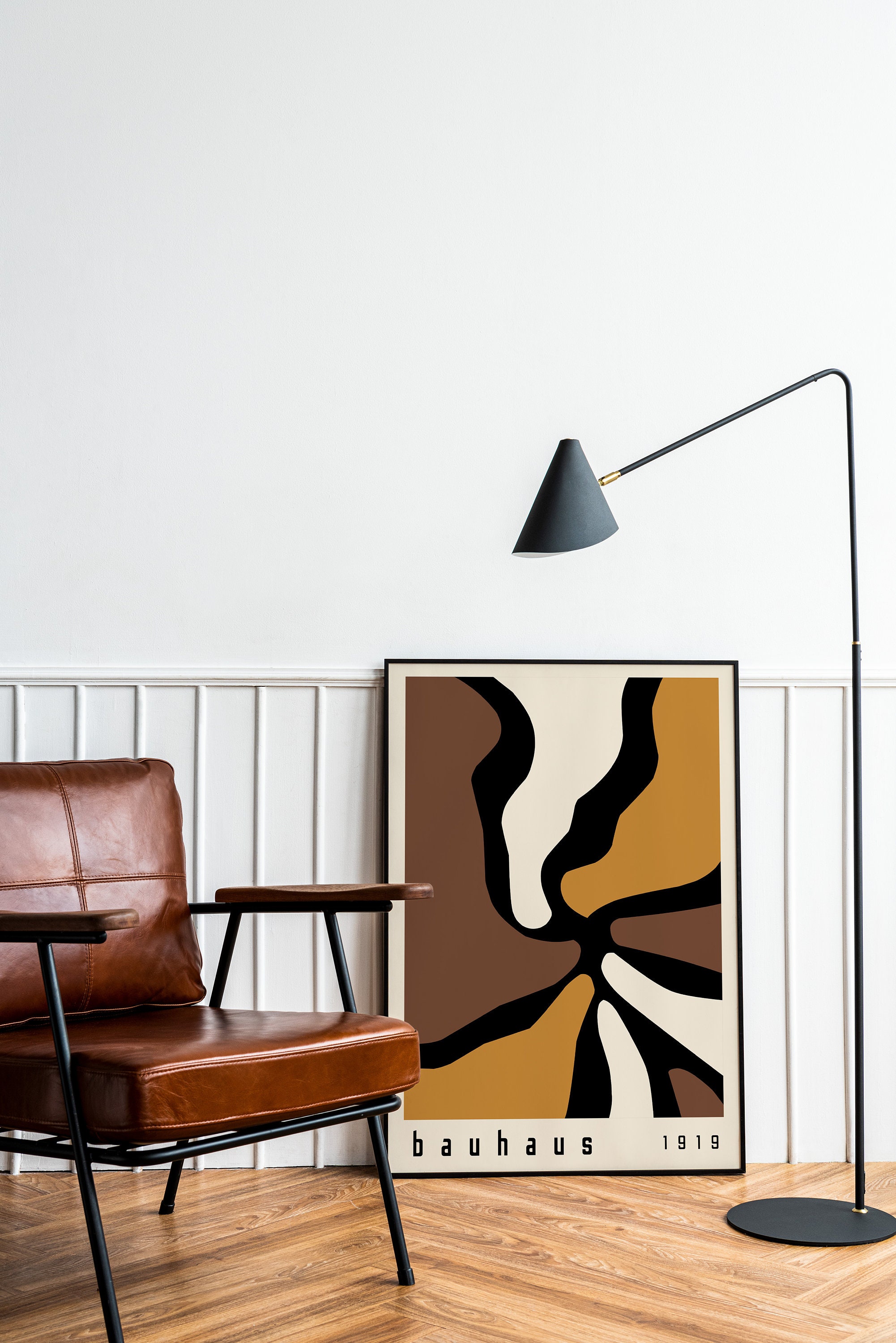 Mid Century Modern Printable Wall Art Set, Bauhaus Print Set of 3 ...