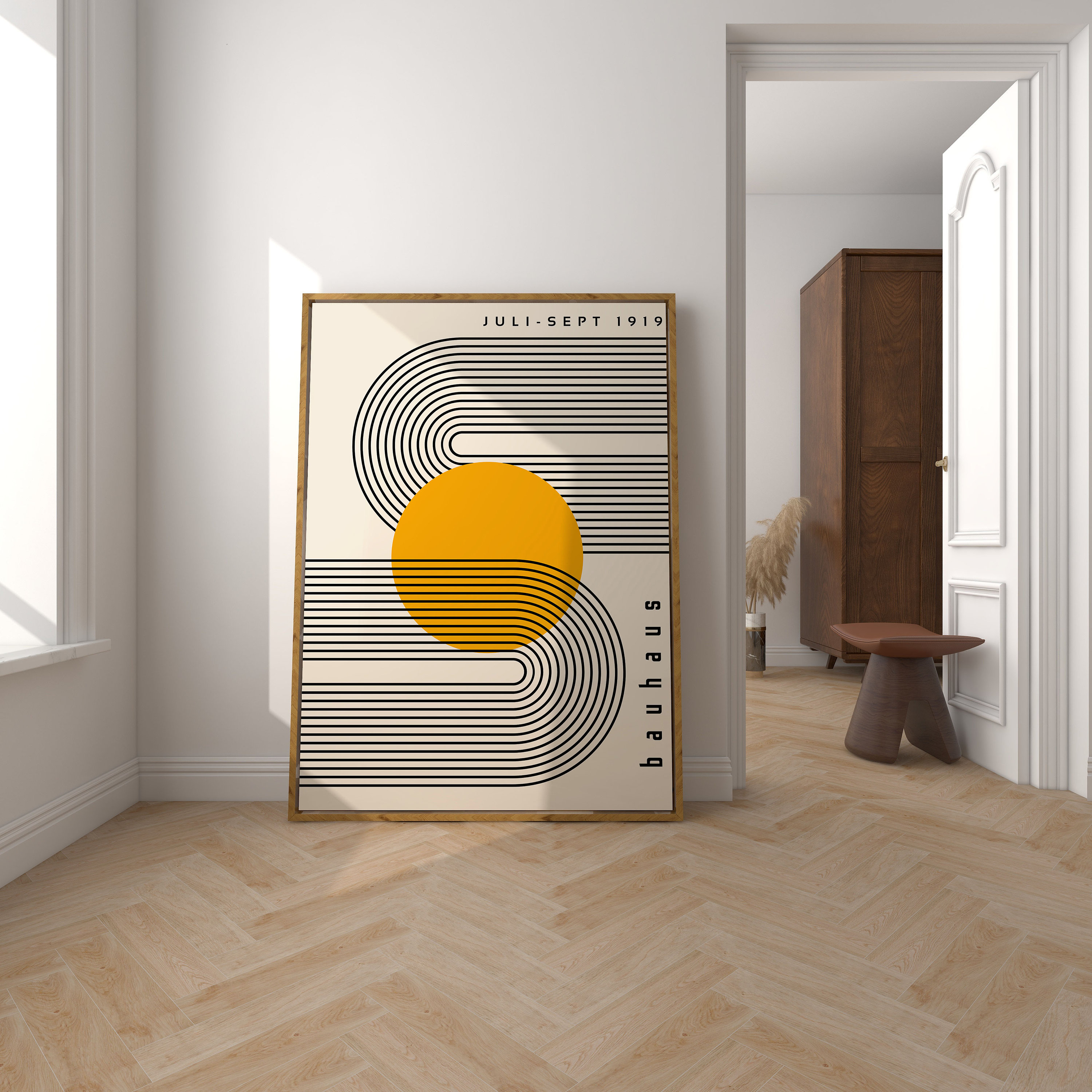 Bauhaus Printable Wall Art Mid Century Modern Print Retro Bauhaus Wall ...