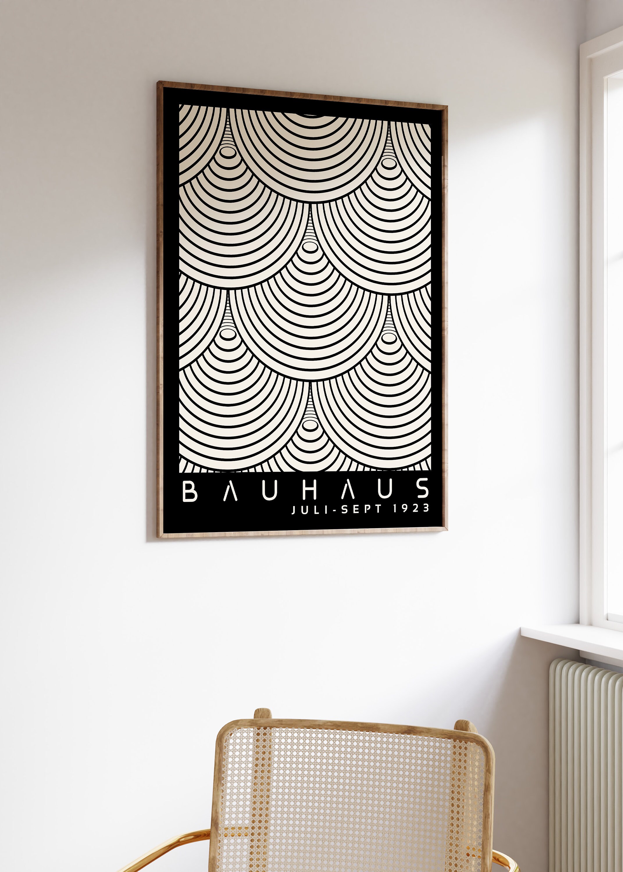 楽天市場】Bauhaus Weimar Ausstellung 1923 ブラックフレーム