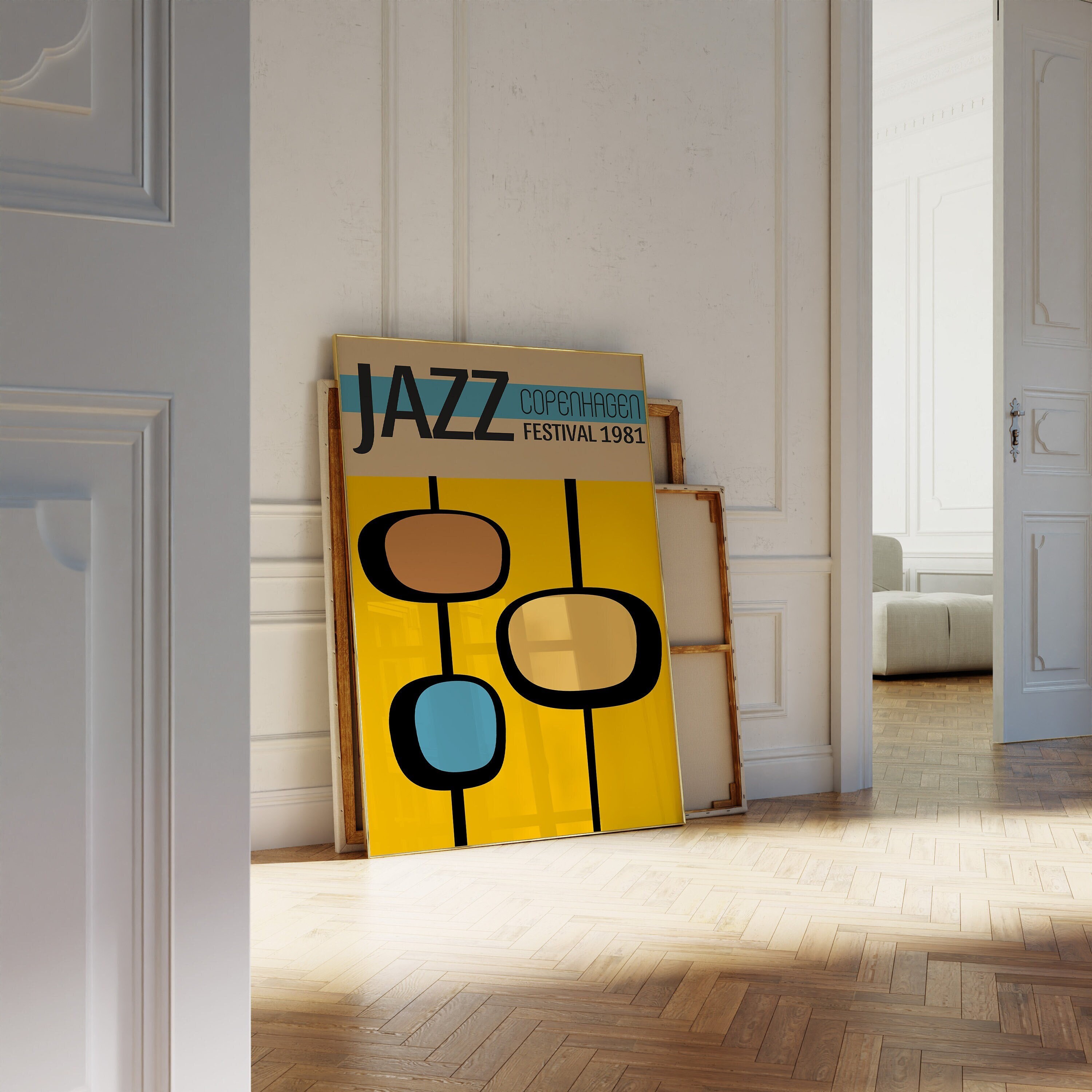 Jazz Festival Printable Wall Art, Copenhagen Jazz Festival Poster