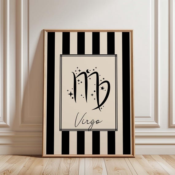 Virgo Zodiac Print: Celestial Astrology Wall Art (digital Download