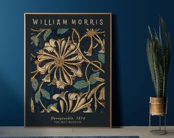 William Morris Printable Wall Art, William Morris Print, William Morris Art Nouveau Poster, Floral Print, Vintage Wall Art, Museum Poster
