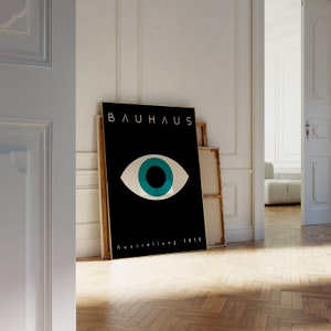 Black Bauhaus Printable Poster Set, Mid Century Modern Print Set of 6 ...