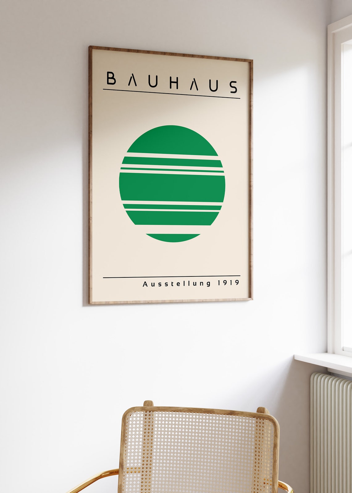 Green Bauhaus Printable Poster Set, Mid Century Modern Print Set of 6 ...