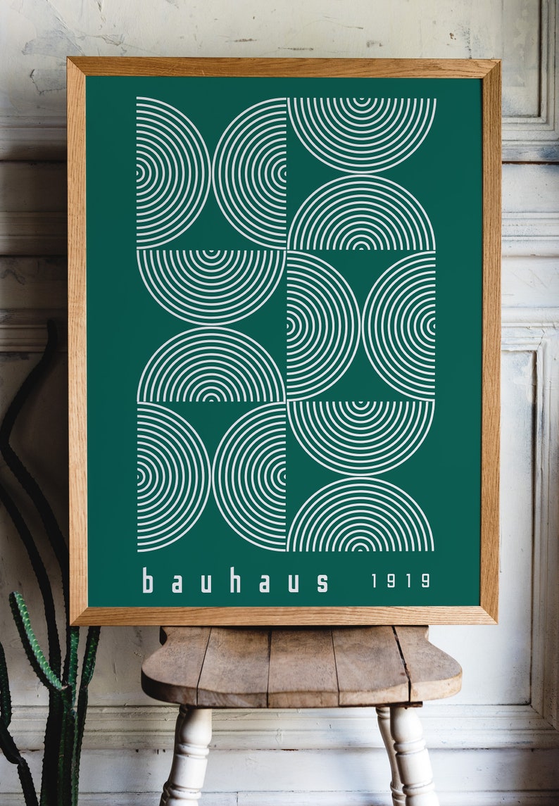 Bauhaus Printable Exhibition Poster, Bauhaus Print, Bauhaus Decor, Bauhaus Wall Art, Bauhaus Home Poster Print, Vintage Bauhaus Wall Art image 7