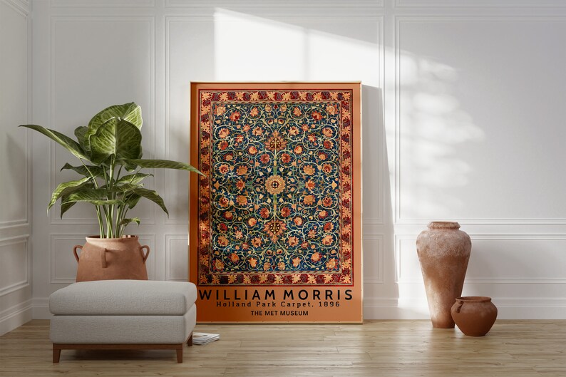 William Morris Art Nouveau Exhibition Printable Wall Art - Etsy
