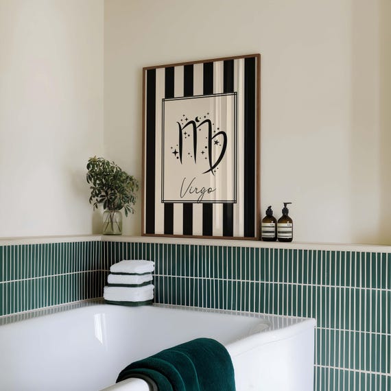 Virgo Zodiac Print: Celestial Astrology Wall Art (digital Download
