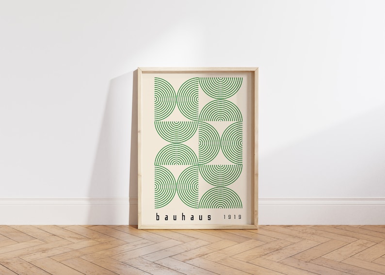 Bauhaus Printable Exhibition Poster, Bauhaus Print, Bauhaus Decor, Bauhaus Wall Art, Bauhaus Home Poster Print, Vintage Bauhaus Wall Art image 7