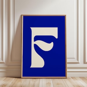 Impresión de letras personalizadas, arte mural imprimible del alfabeto, impresión del alfabeto personalizada, póster de inicial personalizado, arte mural con letras coloridas