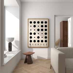 Black Bauhaus Printable Poster Set, Mid Century Modern Print Set of 6 ...