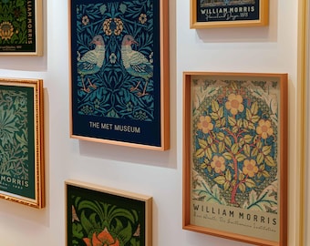 William Morris Print Set of 6: Art Nouveau Wall Art, Floral Gallery Wall Set