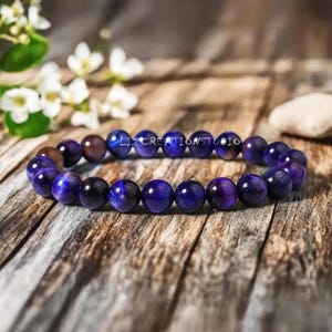 Sugilite Bracelet -Natural Sugilite Gemstone Bracelet- Sugilite Crystal Bracelet - January Birthstone Gift, Crown Chakra for Women, Layering