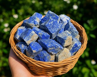 本物のラピスラズリフリーフォーム、天然ブルーストーン、片頭痛を