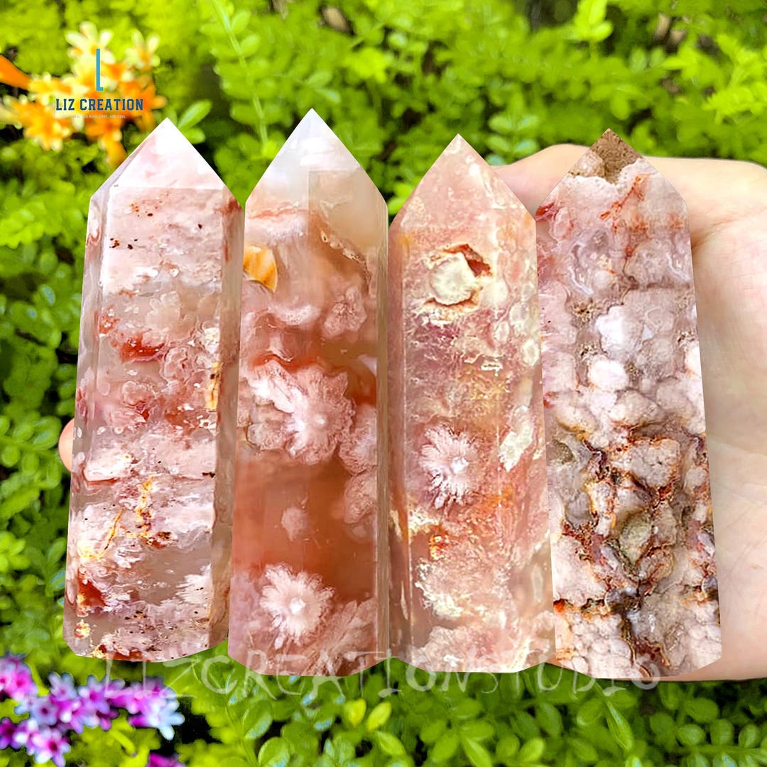 Green flower agate タワーセット A Flower Agate Tower - Green – Elevated Calm