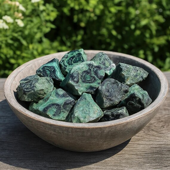 【希少】新政 天蛙Spark Clear Dry 10PCS Kambaba Jasper Rough Stone - Raw Crocodile Jasper