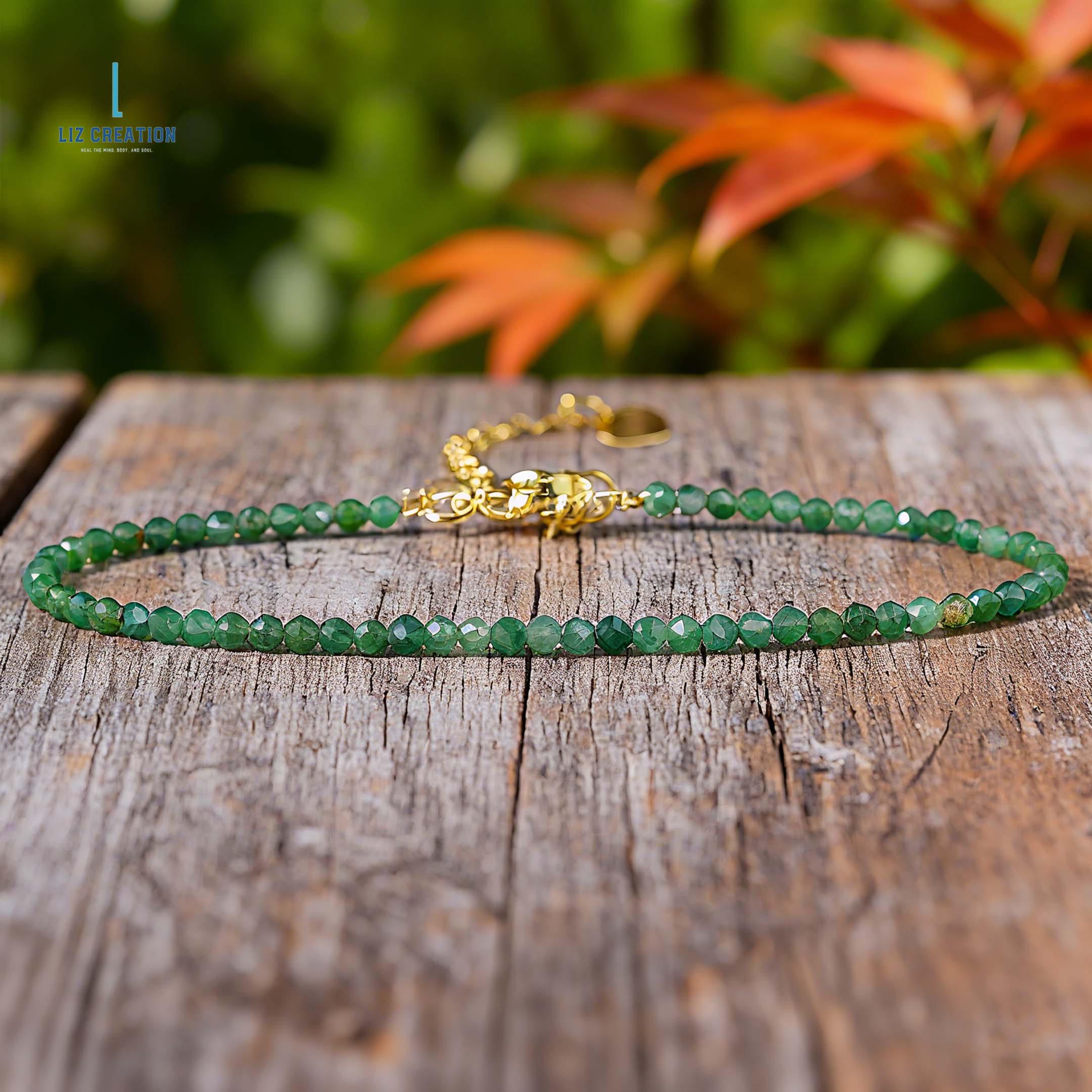 Emerald Bead Bracelet