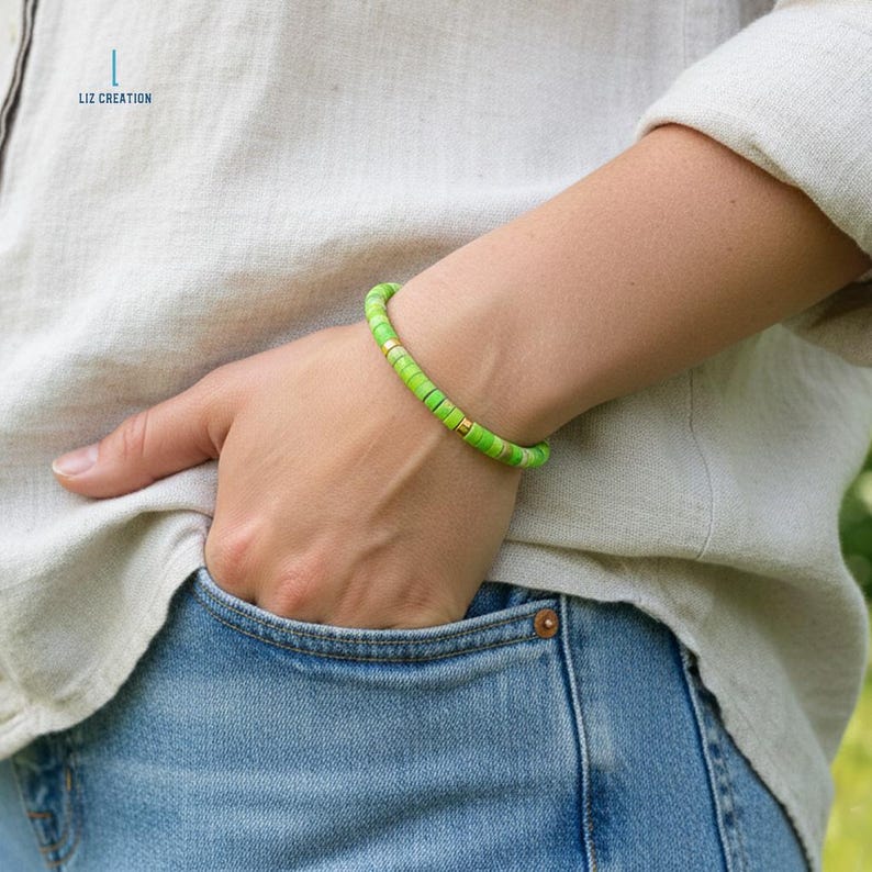 Meeressediment Jaspis Kristall Heilstein Armband, Natürliche Edelstein Armband, Stein der Stabilität Bild 1
