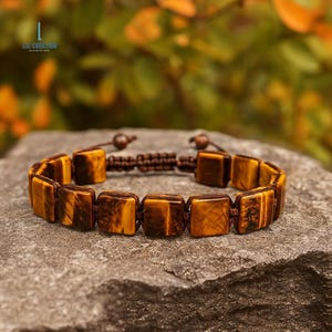 Tiger Eye Bracelet, Natural Tiger Eye Gemstone Bracelet- Delicate Tiger Eye Crystal Bracelet- Root Chakra Gift