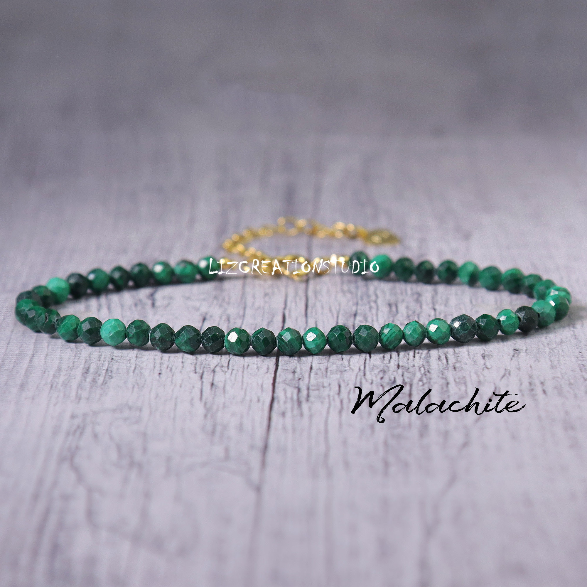 VINTAGE green stone ブレスレット Vintage Gemstone Bracelet Hand Knotted Translucent Green