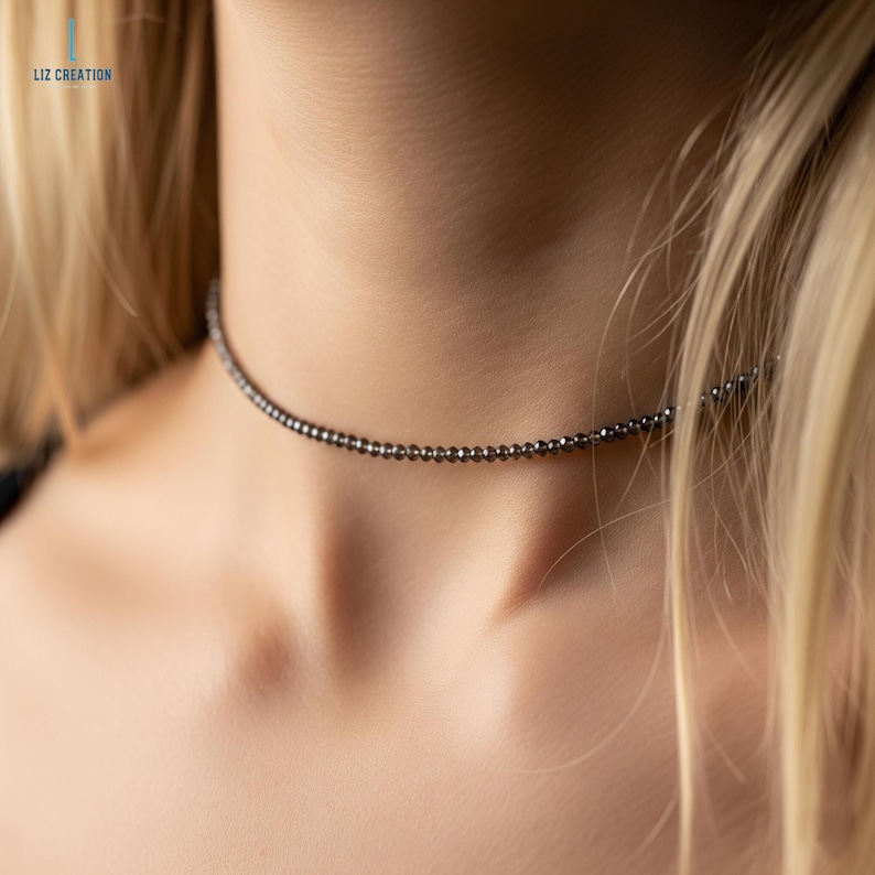 Elegant rökkvartshalsband, minimalistiskt brunt kristallhalsband, naturlig jordsten, skyddande smyckegåva bild 2