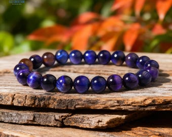 スギライトブレスレット、天然石パープルヘイズブレスレット