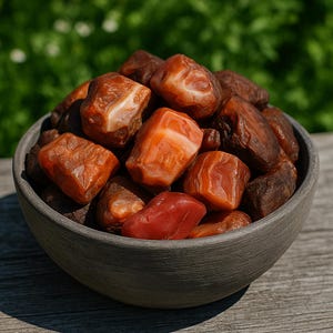 Raw Carnelian Stones Chunks Tumbling, Natural Rough Carnelian Crystals, Rocks, Mineral Specimen, Heart Chakra