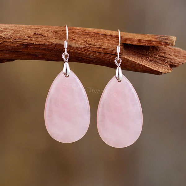 Vintage Pink Crystal Rose Earrings