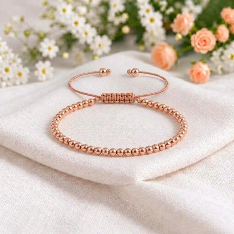 4mm Bead Copper Bracelets - Etsy