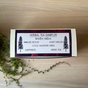 Herbal Tea Sampler Box For Winter Wellness