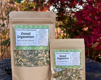 Good Digestion Spearmint & Dandelion Root Herbal Tea Blend for Gut Health and Digestive Comfort
