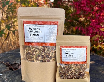 Warm Autumn Spice Honeybush & Spice Herbal Tea Blend For Comfort and Seasonal Wellness