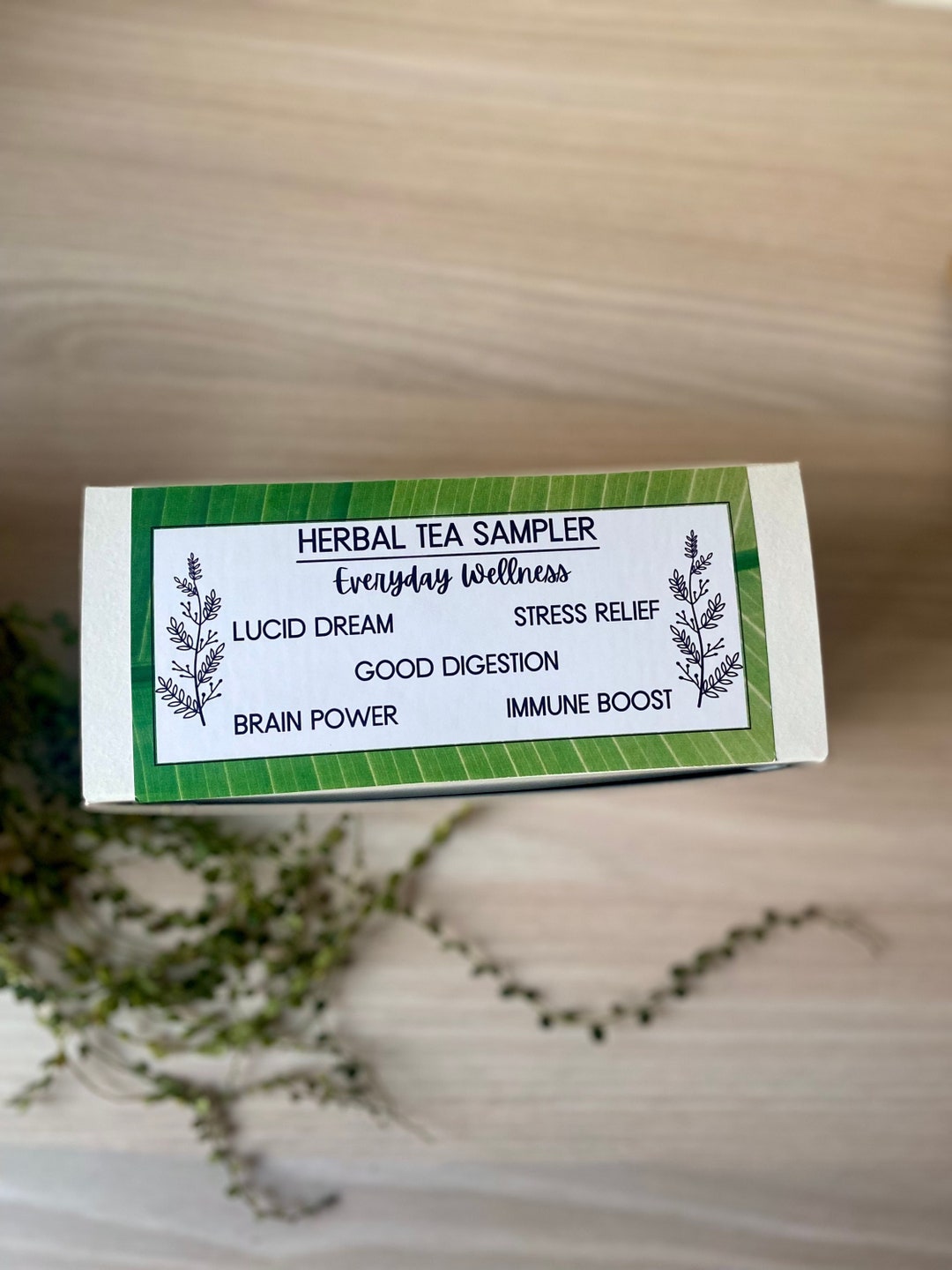 Herbal Tea Sampler Box for Everyday Wellness Etsy