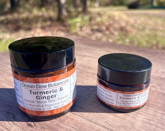 Turmeric & Ginger Herbal Latte Powder Blend- Turmeric Powder, Golden Milk Latte, Adaptogenic Herbal Blend