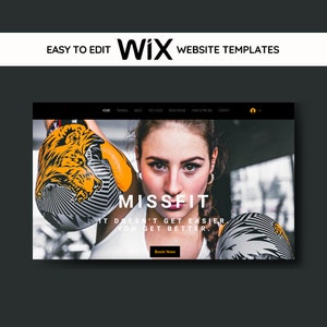 Wix Fitness Coach Website Template, WIX Template. Wix Shop, Wix Website Design, Fitness Instructor, Wix Personal Trainer, Wix Online Booking