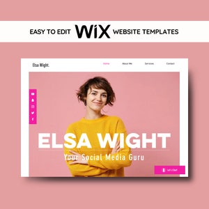 Wix Website Template – Editable Design for Social Media Managers & Virtual Assistants | Mobile-Friendly, SEO-Optimized Layout